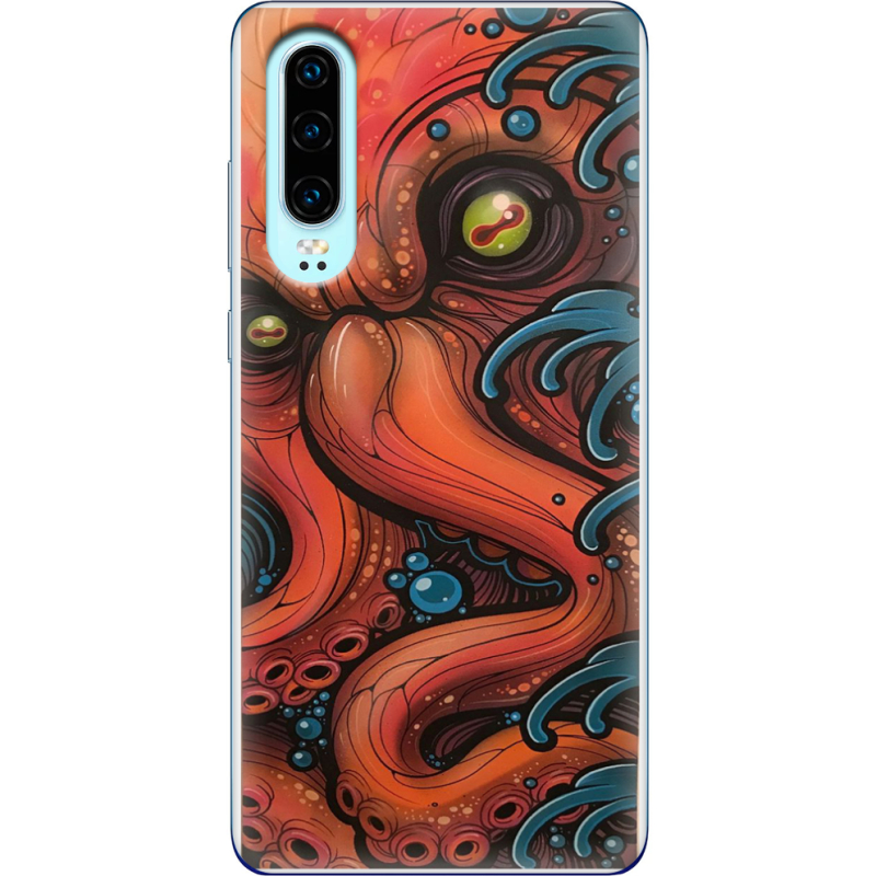 Чехол Uprint Huawei P30 Octopus