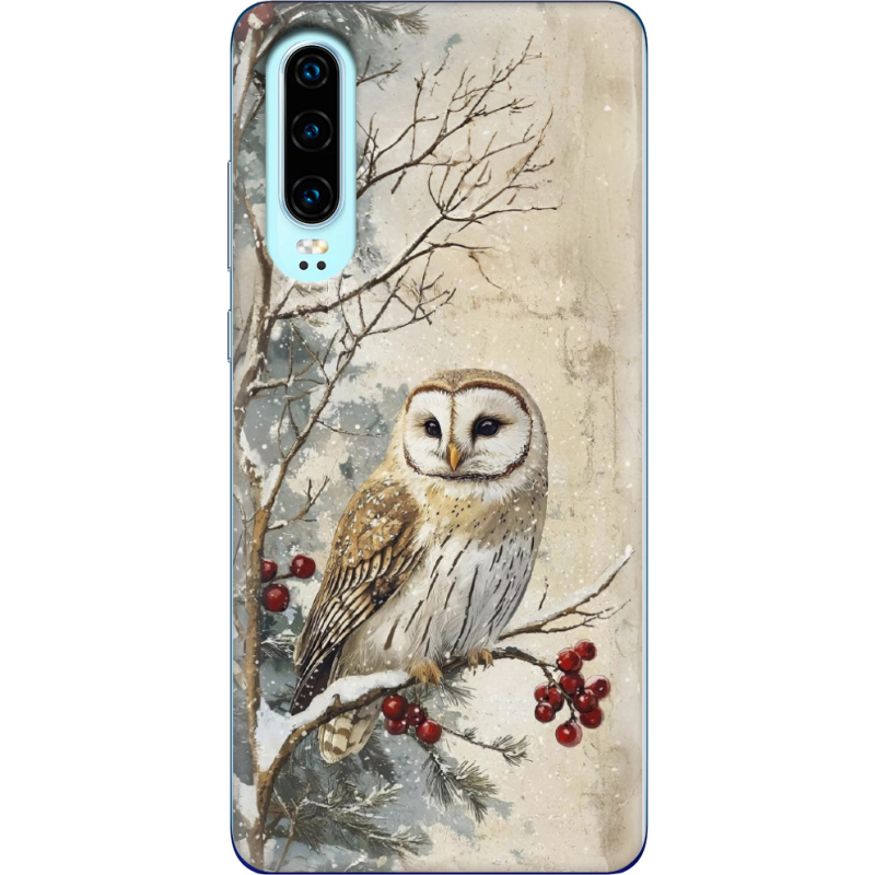 Чехол Uprint Huawei P30 Christmas Owl