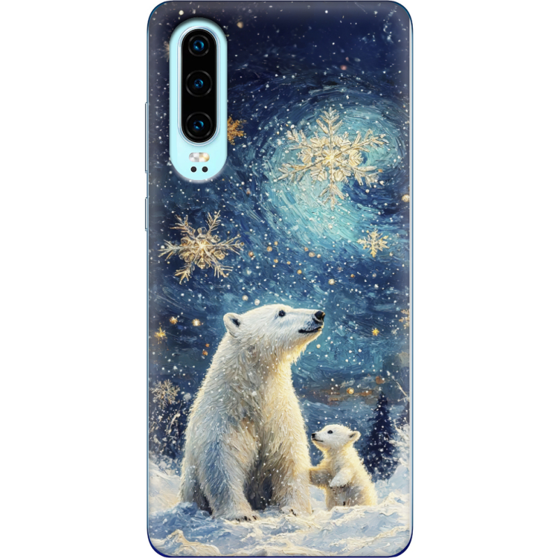 Чехол Uprint Huawei P30 Північні ведмеді