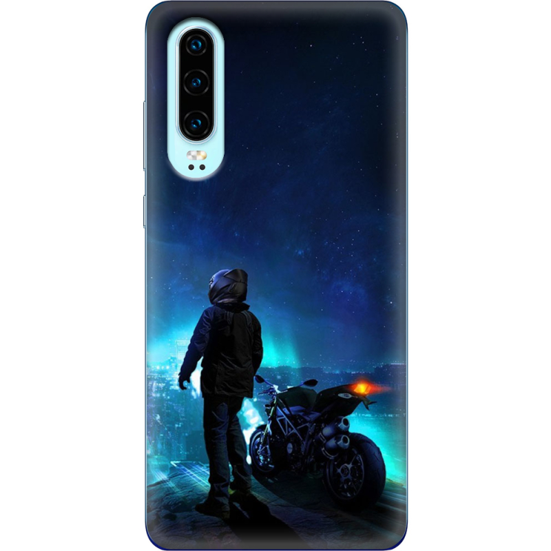 Чехол Uprint Huawei P30 Motorcyclist