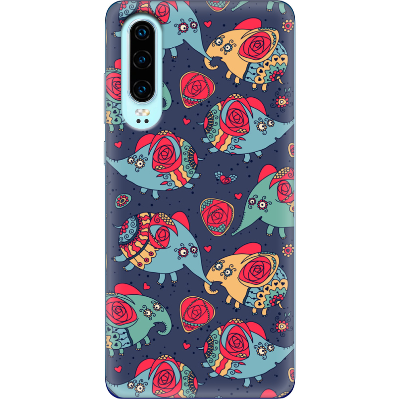 Чехол Uprint Huawei P30 Flying Elephants
