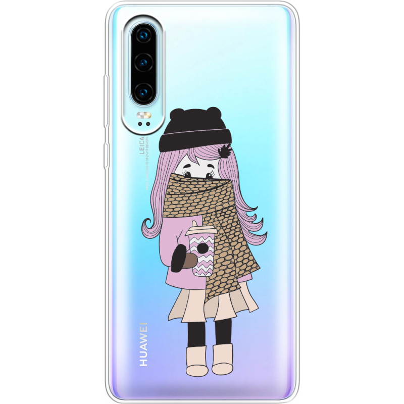 Прозрачный чехол Uprint Huawei P30 Winter Morning Girl