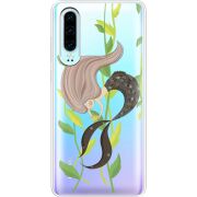 Прозрачный чехол Uprint Huawei P30 Cute Mermaid