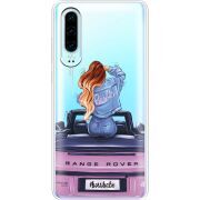 Прозрачный чехол Uprint Huawei P30 Boss Babe