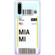 Прозрачный чехол Uprint Huawei P30 Ticket Miami