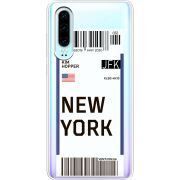 Прозрачный чехол Uprint Huawei P30 Ticket New York