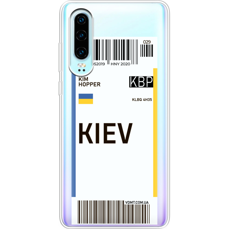 Прозрачный чехол Uprint Huawei P30 Ticket Kiev