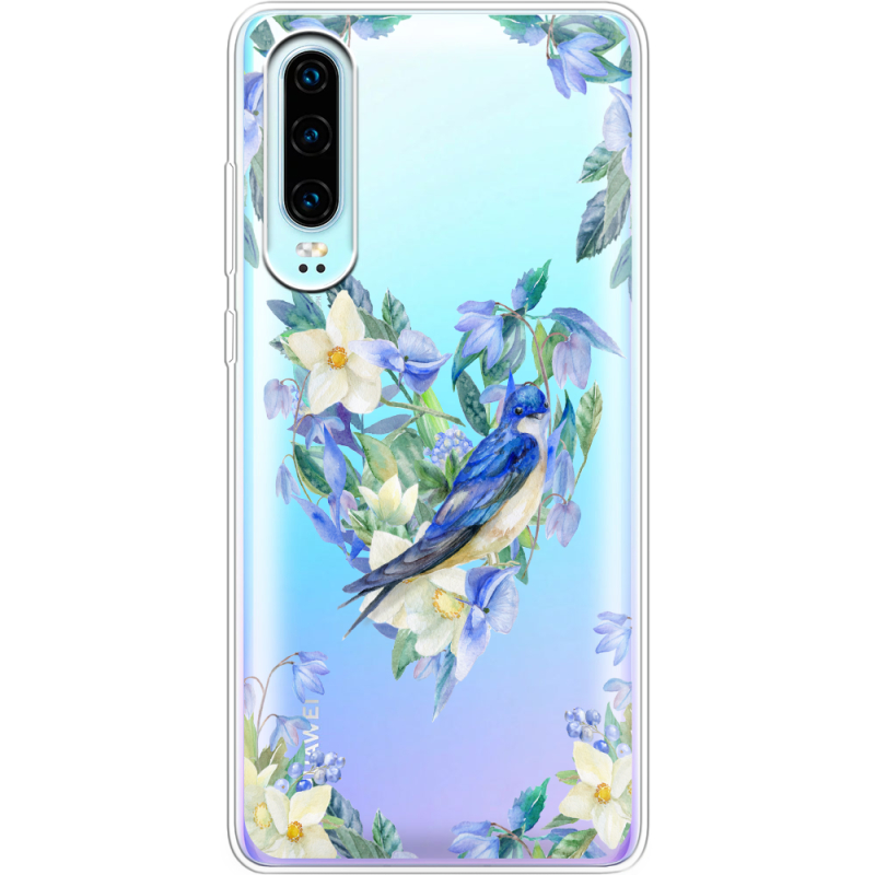 Прозрачный чехол Uprint Huawei P30 Spring Bird