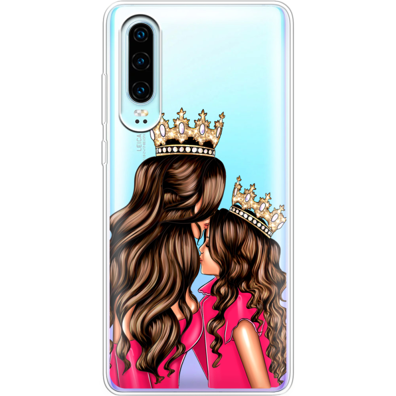 Прозрачный чехол Uprint Huawei P30 Queen and Princess