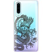 Прозрачный чехол Uprint Huawei P30 Chinese Dragon