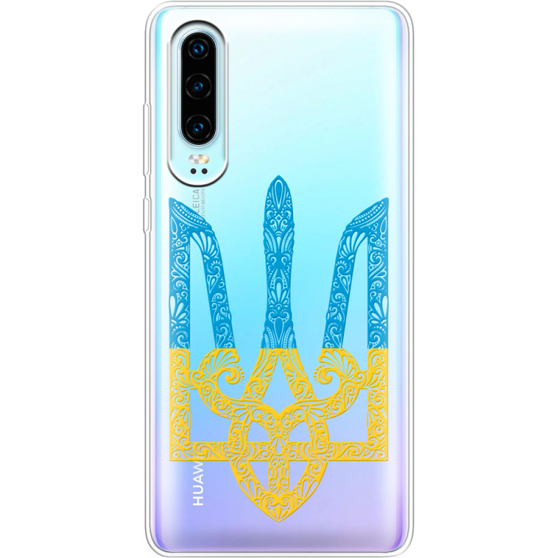 Прозрачный чехол Uprint Huawei P30 Gold Trident