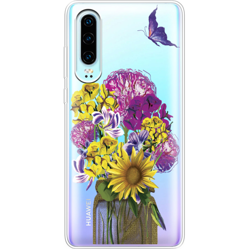 Прозрачный чехол Uprint Huawei P30 My Bouquet