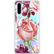 Прозрачный чехол Uprint Huawei P30 Rose