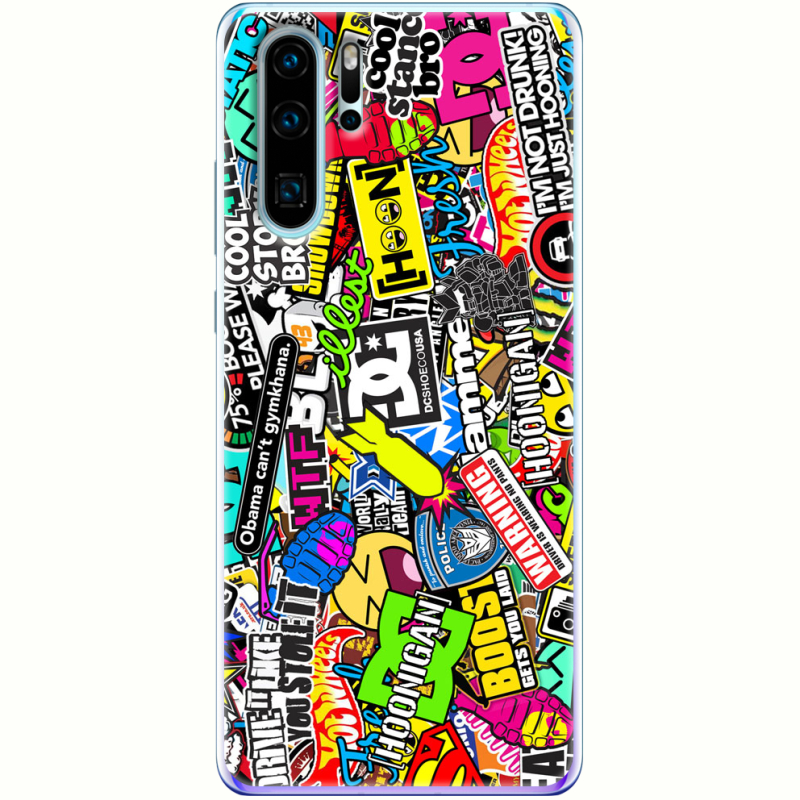 Чехол Uprint Huawei P30 Pro Multicolored Inscriptions