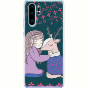 Чехол Uprint Huawei P30 Pro Girl and deer