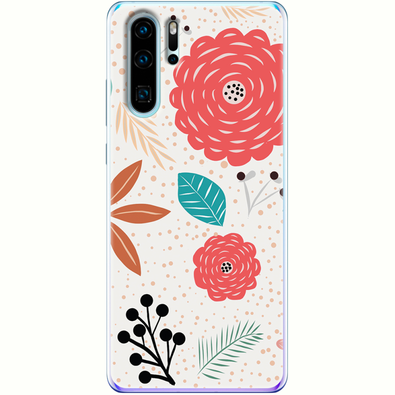 Чехол Uprint Huawei P30 Pro Line Flowers