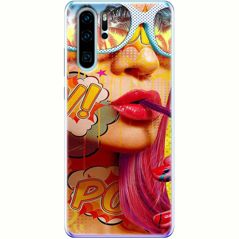 Чехол Uprint Huawei P30 Pro Yellow Girl Pop Art