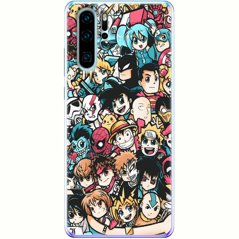 Чехол Uprint Huawei P30 Pro Anime Stickers