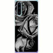 Чехол Uprint Huawei P30 Pro Black and White Roses