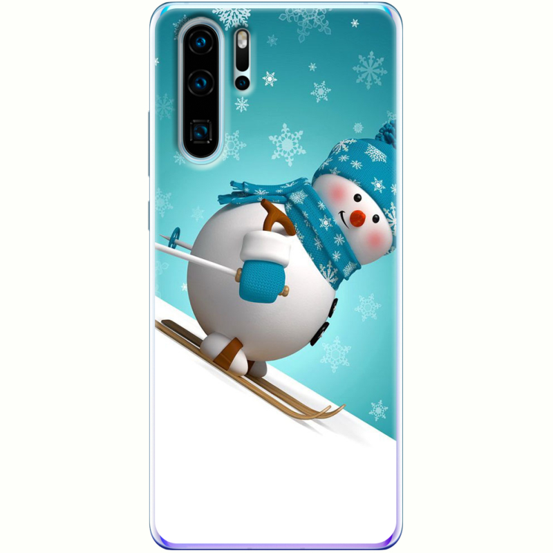 Чехол Uprint Huawei P30 Pro Skier Snowman