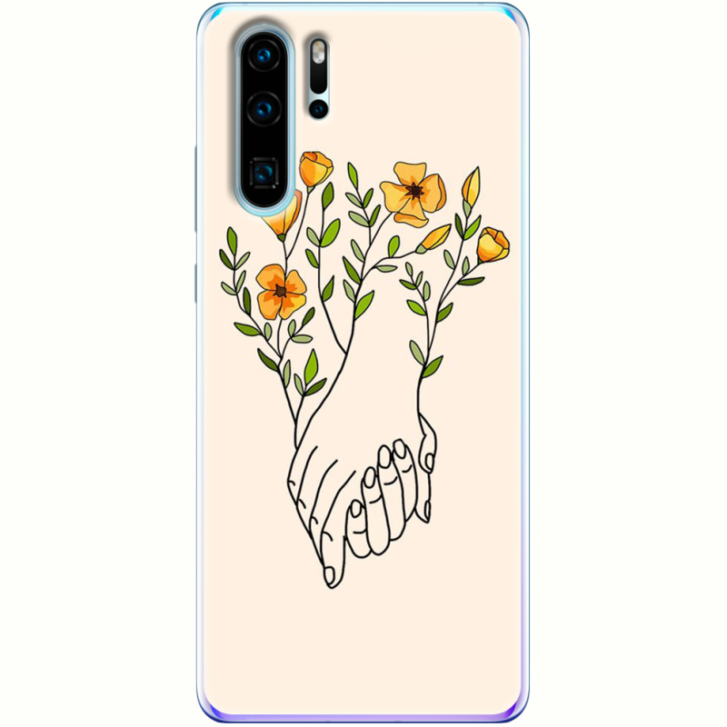 Чехол Uprint Huawei P30 Pro Flower Hands
