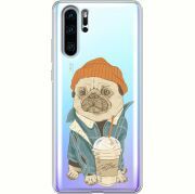 Прозрачный чехол Uprint Huawei P30 Pro Dog Coffeeman