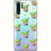 Прозрачный чехол Uprint Huawei P30 Pro Pattern Baby Yoda