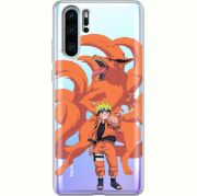 Прозрачный чехол Uprint Huawei P30 Pro Naruto and Kurama