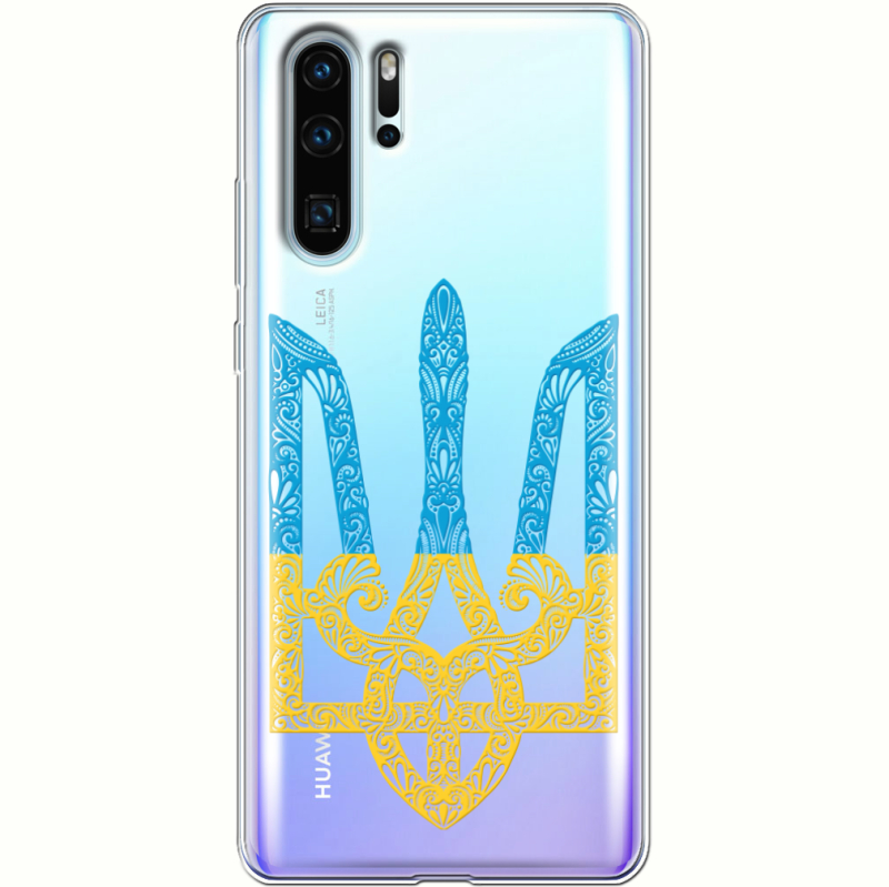 Прозрачный чехол Uprint Huawei P30 Pro Gold Trident