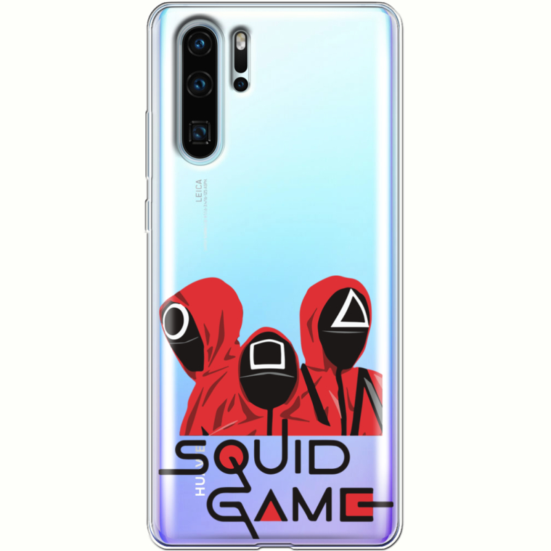 Прозрачный чехол Uprint Huawei P30 Pro siquid game люди в красном