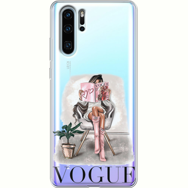 Прозрачный чехол Uprint Huawei P30 Pro VOGUE