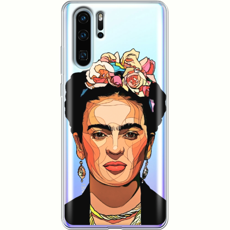 Прозрачный чехол Uprint Huawei P30 Pro Фрида Кало