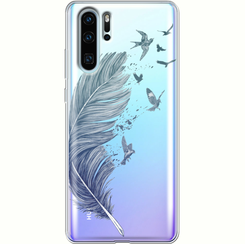 Прозрачный чехол Uprint Huawei P30 Pro Feather