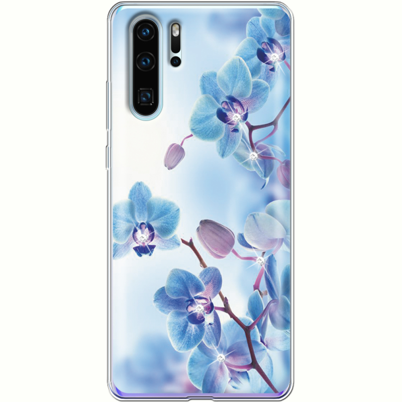 Чехол со стразами Huawei P30 Pro Orchids