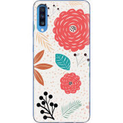 Чехол Uprint Samsung A705 Galaxy A70 Line Flowers