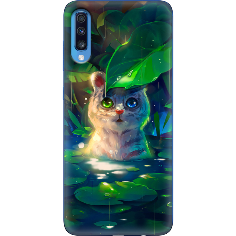 Чехол Uprint Samsung A705 Galaxy A70 White Tiger Cub