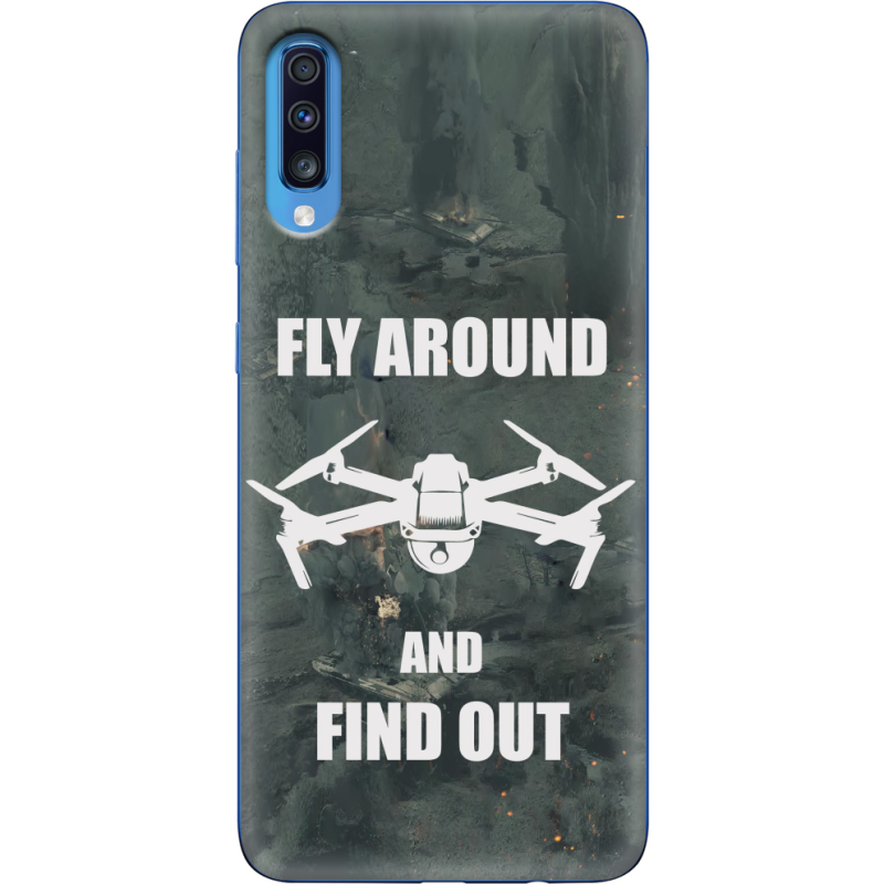 Чехол Uprint Samsung A705 Galaxy A70 Дрон Fly Around