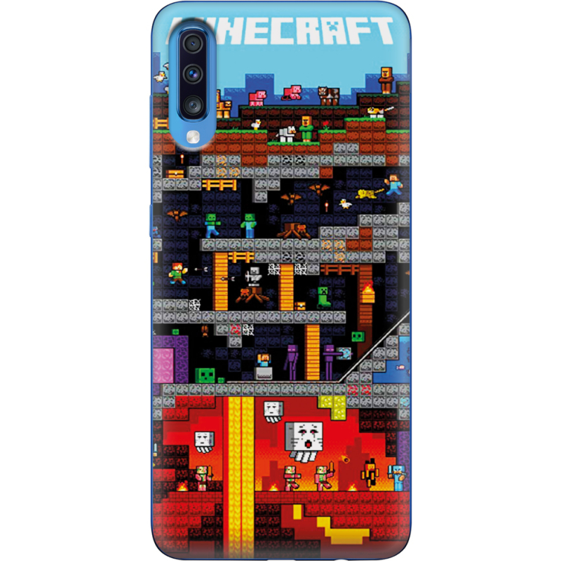 Чехол Uprint Samsung A705 Galaxy A70 Minecraft Lode Runner