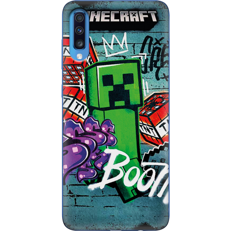 Чехол Uprint Samsung A705 Galaxy A70 Minecraft Graffiti