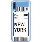 Прозрачный чехол Uprint Samsung A705 Galaxy A70 Ticket New York
