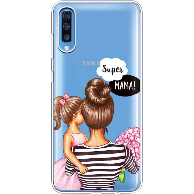 Прозрачный чехол Uprint Samsung A705 Galaxy A70 Super Mama and Daughter