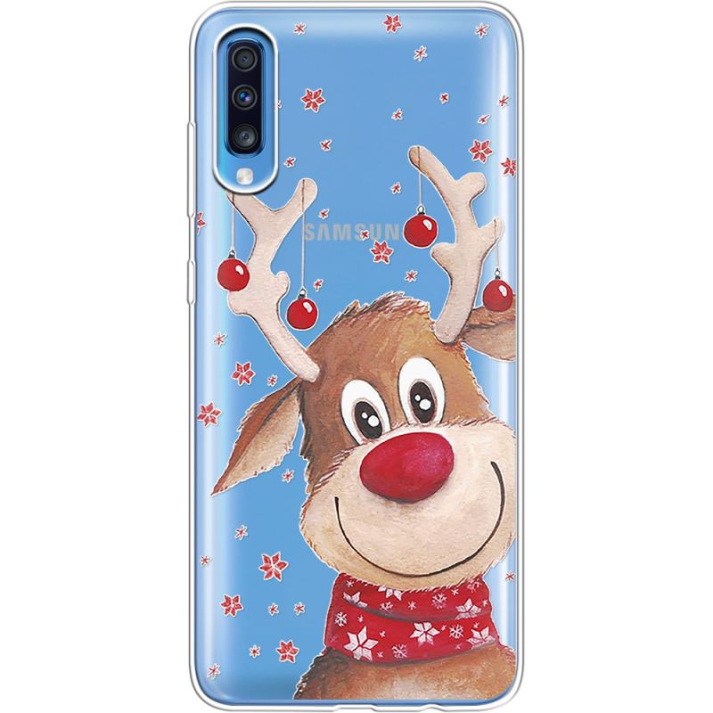 Прозрачный чехол Uprint Samsung A705 Galaxy A70 Winter Deer