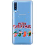 Прозрачный чехол Uprint Samsung A705 Galaxy A70 Merry Christmas