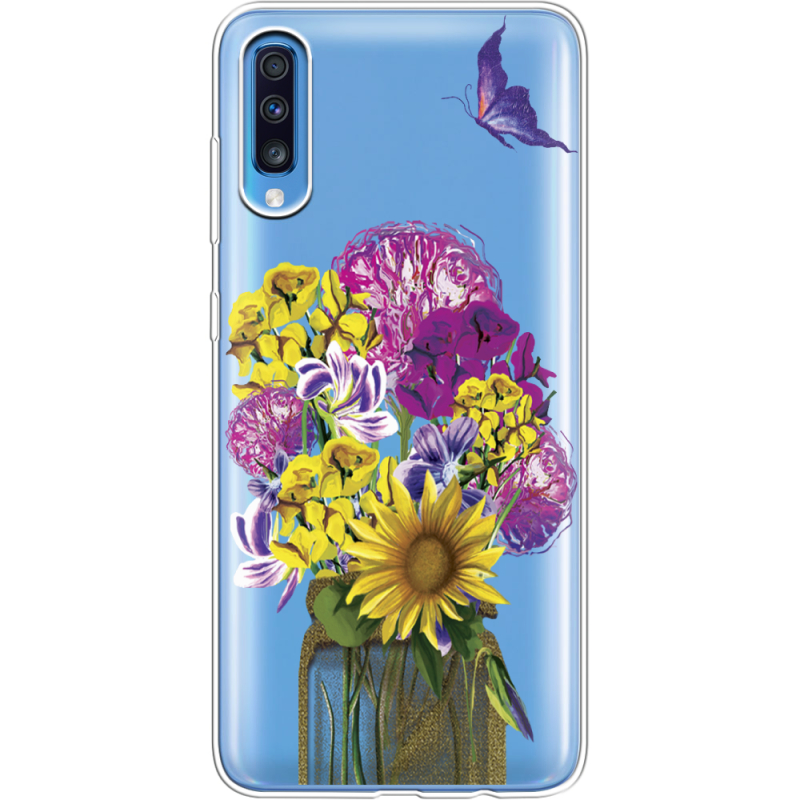 Прозрачный чехол Uprint Samsung A705 Galaxy A70 My Bouquet