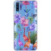 Прозрачный чехол Uprint Samsung A705 Galaxy A70 Flamingo