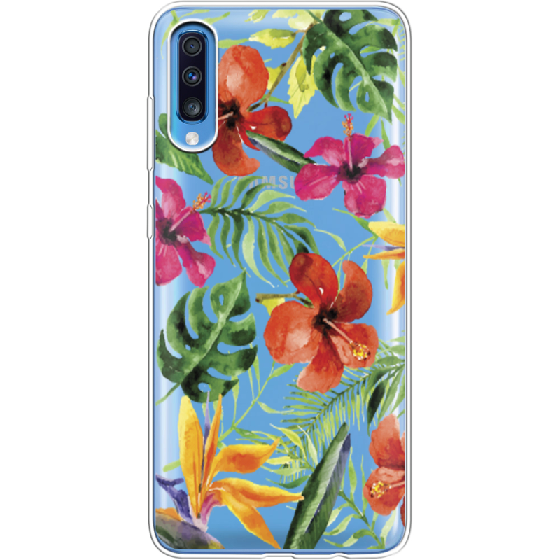 Прозрачный чехол Uprint Samsung A705 Galaxy A70 Tropical Flowers