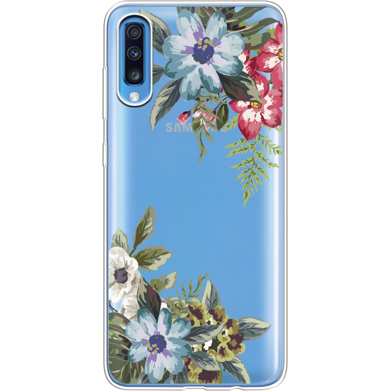 Прозрачный чехол Uprint Samsung A705 Galaxy A70 Floral