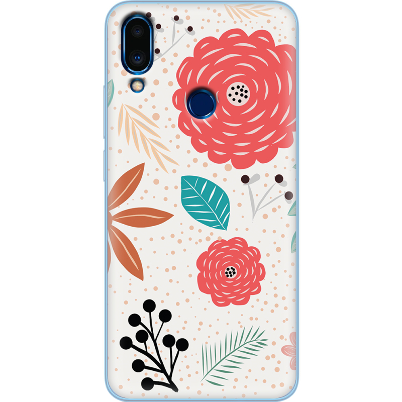 Чехол Uprint Meizu Note 9 Line Flowers