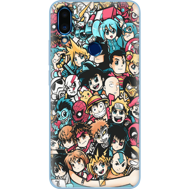 Чехол Uprint Meizu Note 9 Anime Stickers