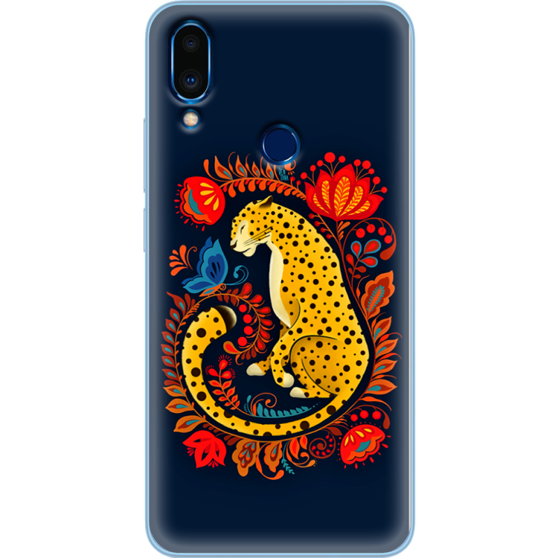 Чехол Uprint Meizu Note 9 Petrykivka Leopard